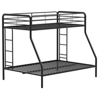 Carson Metal Twin Over Full Bunk Bed Glossy Black - Home & Sleep Outlet