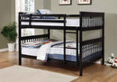 Chapman Wood Full Over Full Bunk Bed Black - Home & Sleep Outlet