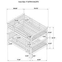 Chapman Wood Full Over Full Bunk Bed Black - Home & Sleep Outlet