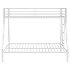 Alevera Metal Twin Over Full Bunk Bed with Ladder White