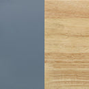 Frankie Wood Twin Over Twin Bunk Bed Blue and Natural