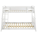 Holden Wood Veneer Twin Over Full Bunk Bed White