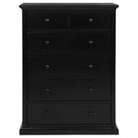 Sumerlin 6-drawer Bedroom Chest of Drawers Black