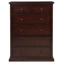 Sumerlin 6-drawer Bedroom Chest of Drawers Cappuccino