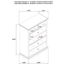 Sumerlin 6-drawer Bedroom Chest of Drawers Cappuccino