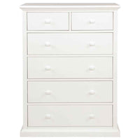 Sumerlin 6-drawer Bedroom Chest of Drawers White