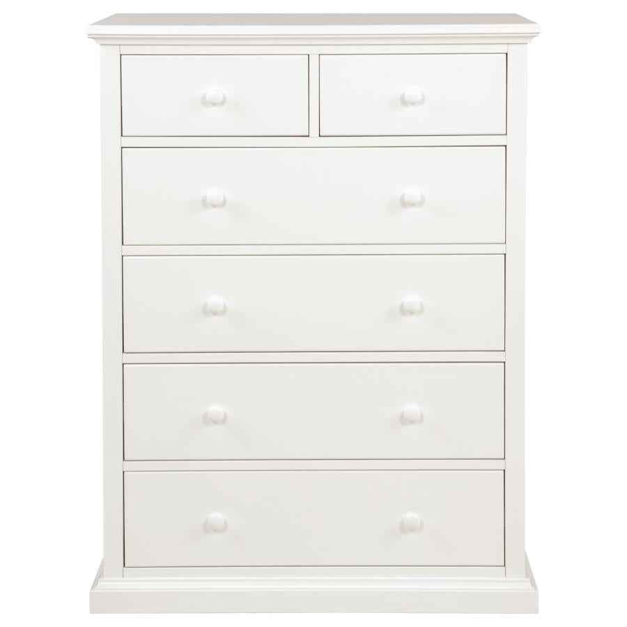 Sumerlin 6-drawer Bedroom Chest of Drawers White
