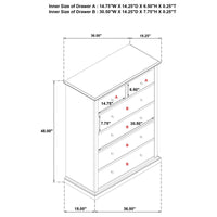 Sumerlin 6-drawer Bedroom Chest of Drawers White