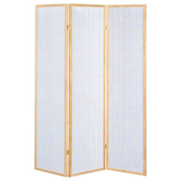 Carrie 3-Panel Room Divider Folding Shoji Screen Natural