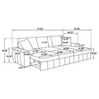 Pastrana Upholstered Sleeper Sectional Sofa RAF Chaise Camel