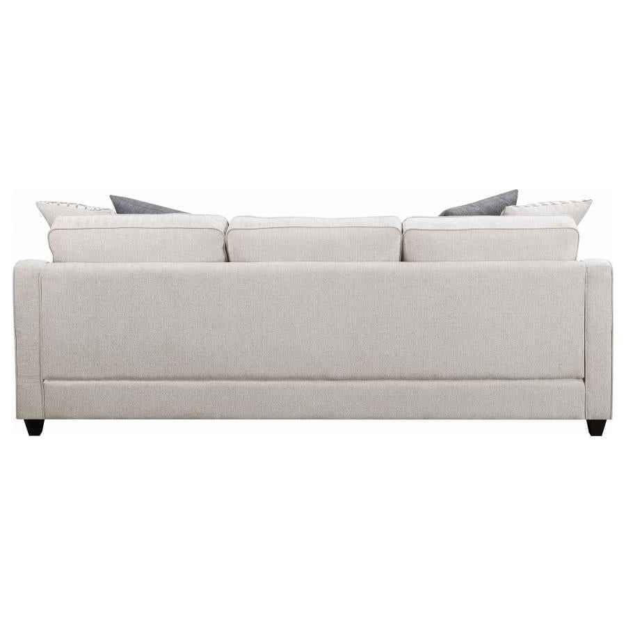 Mcloughlin Upholstered Sloped Arm Sectional Sofa Platinum