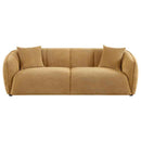 Aleisha Fabric Upholstered Sofa Mustard Yellow