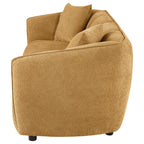 Home & Sleep Outlet - Aleisha Chenille Upholstered Sofa Mustard Yellow