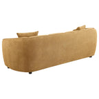 Home & Sleep Outlet - Aleisha Chenille Upholstered Sofa Mustard Yellow