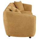 Aleisha Fabric Upholstered Sofa Mustard Yellow
