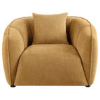 Home & Sleep Outlet - Aleisha Chenille Upholstered Accent Chair Mustard Yellow