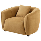 Home & Sleep Outlet - Aleisha Chenille Upholstered Accent Chair Mustard Yellow