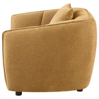 Home & Sleep Outlet - Aleisha Chenille Upholstered Accent Chair Mustard Yellow