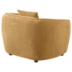 Home & Sleep Outlet - Aleisha Chenille Upholstered Accent Chair Mustard Yellow