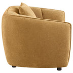Home & Sleep Outlet - Aleisha Chenille Upholstered Accent Chair Mustard Yellow