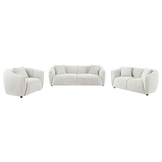 Aleisha 3-piece Fabric Upholstered Sofa Set Sand
