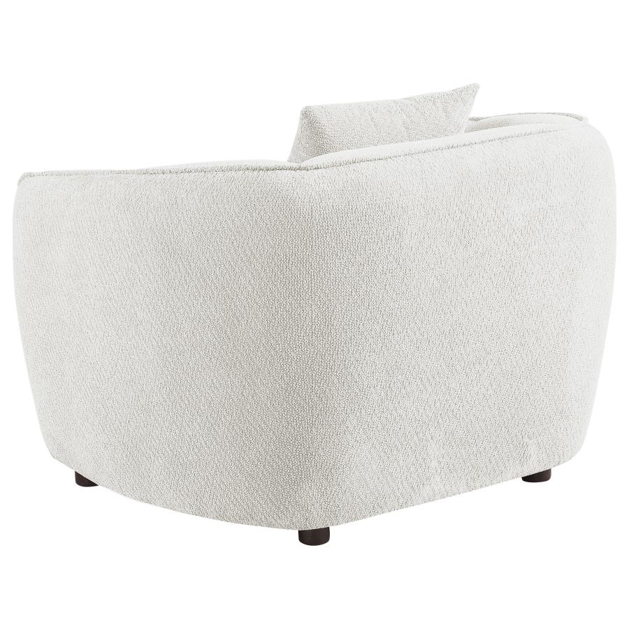 Aleisha 3-piece Chenille Upholstered Sofa Set Ivory
