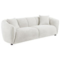 Home & Sleep Outlet - Aleisha Chenille Upholstered Sofa Ivory