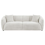Home & Sleep Outlet - Aleisha Chenille Upholstered Sofa Ivory