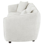 Home & Sleep Outlet - Aleisha Chenille Upholstered Sofa Ivory