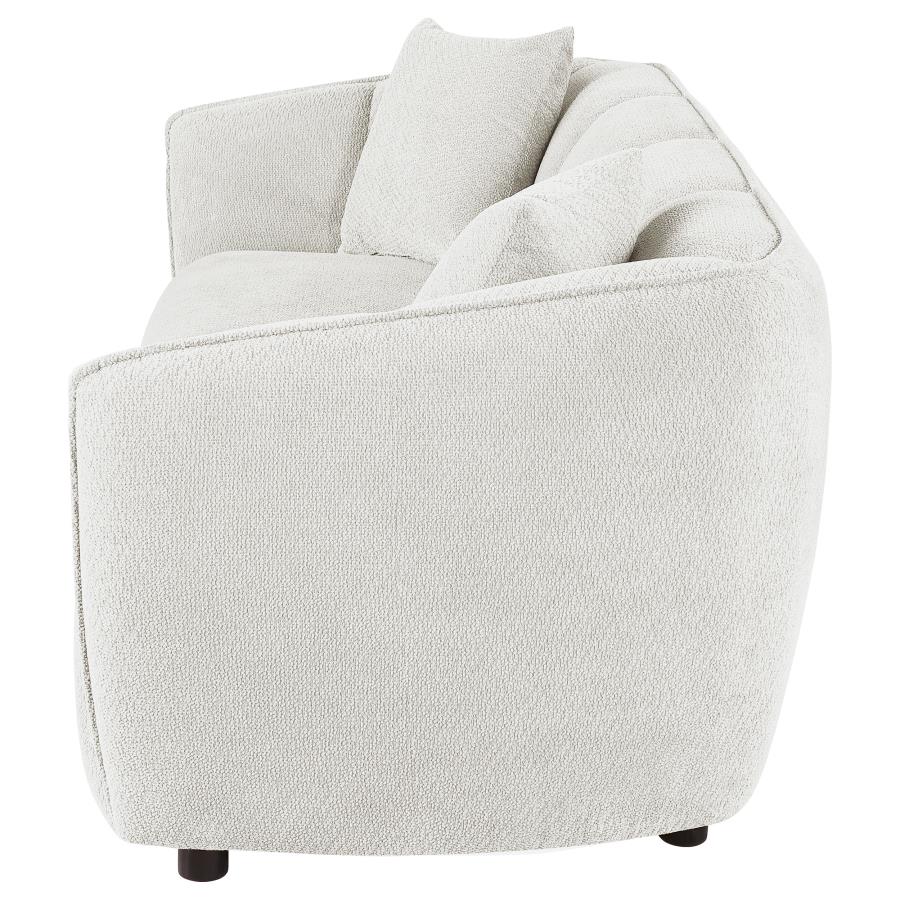 Home & Sleep Outlet - Aleisha Chenille Upholstered Sofa Ivory