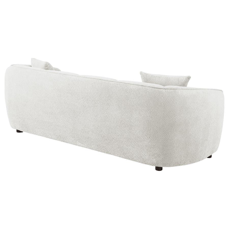 Home & Sleep Outlet - Aleisha Chenille Upholstered Sofa Ivory