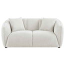 Aleisha Fabric Upholstered Loveseat Sand