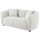 Aleisha Fabric Upholstered Loveseat Sand