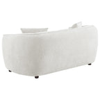 Home & Sleep Outlet - Aleisha Chenille Upholstered Loveseat Ivory
