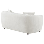 Home & Sleep Outlet - Aleisha Chenille Upholstered Loveseat Ivory