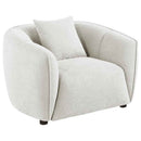 Aleisha Fabric Upholstered Accent Chair Sand