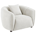 Home & Sleep Outlet - Aleisha Chenille Upholstered Accent Chair Ivory
