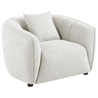 Home & Sleep Outlet - Aleisha Chenille Upholstered Accent Chair Ivory
