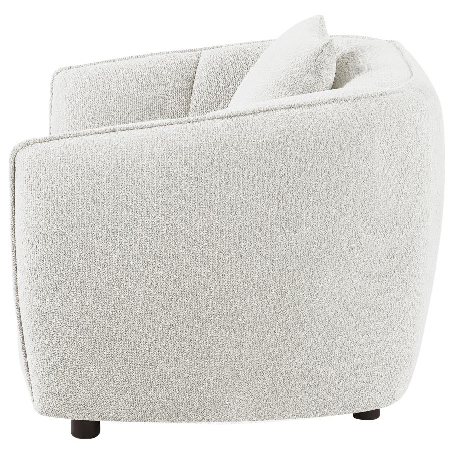 Home & Sleep Outlet - Aleisha Chenille Upholstered Accent Chair Ivory