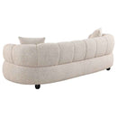 Whitney Contemporary Channel Tufted Woven Fabric Upholstered Sofa Set