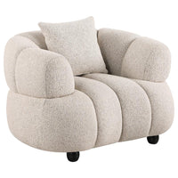 Whitney Contemporary Channel Tufted Woven Fabric Upholstered Sofa Set