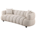 Home & Sleep Outlet - Whitney Contemporary Channel Tufted Boucle Upholstered Sofa