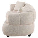 Whitney Contemporary Channel Tufted Woven Fabric Upholstered Sofa