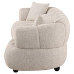 Home & Sleep Outlet - Whitney Contemporary Channel Tufted Boucle Upholstered Sofa