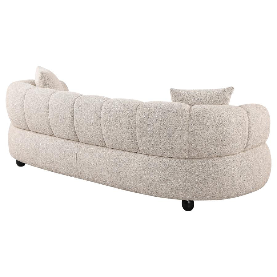 Home & Sleep Outlet - Whitney Contemporary Channel Tufted Boucle Upholstered Sofa