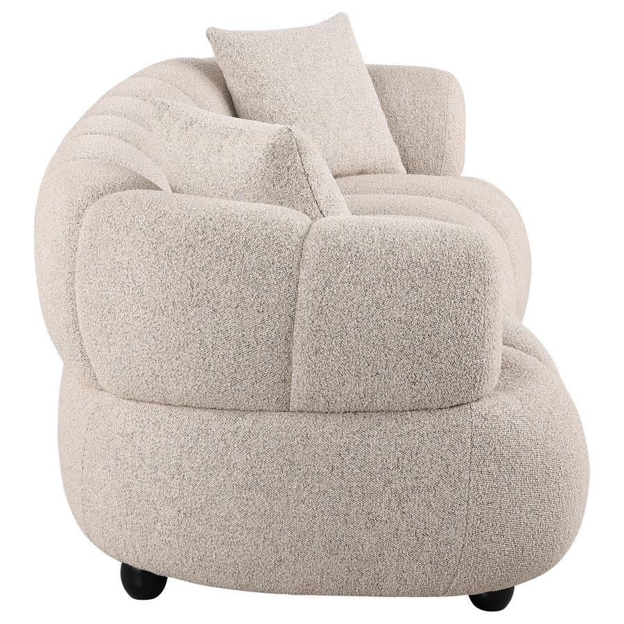 Home & Sleep Outlet - Whitney Contemporary Channel Tufted Boucle Upholstered Sofa