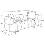 Home & Sleep Outlet - Whitney Contemporary Channel Tufted Boucle Upholstered Sofa