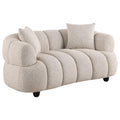 Home & Sleep Outlet - Whitney Contemporary Channel Tufted Boucle Upholstered Loveseat