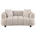 Home & Sleep Outlet - Whitney Contemporary Channel Tufted Boucle Upholstered Loveseat