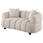 Home & Sleep Outlet - Whitney Contemporary Channel Tufted Boucle Upholstered Loveseat